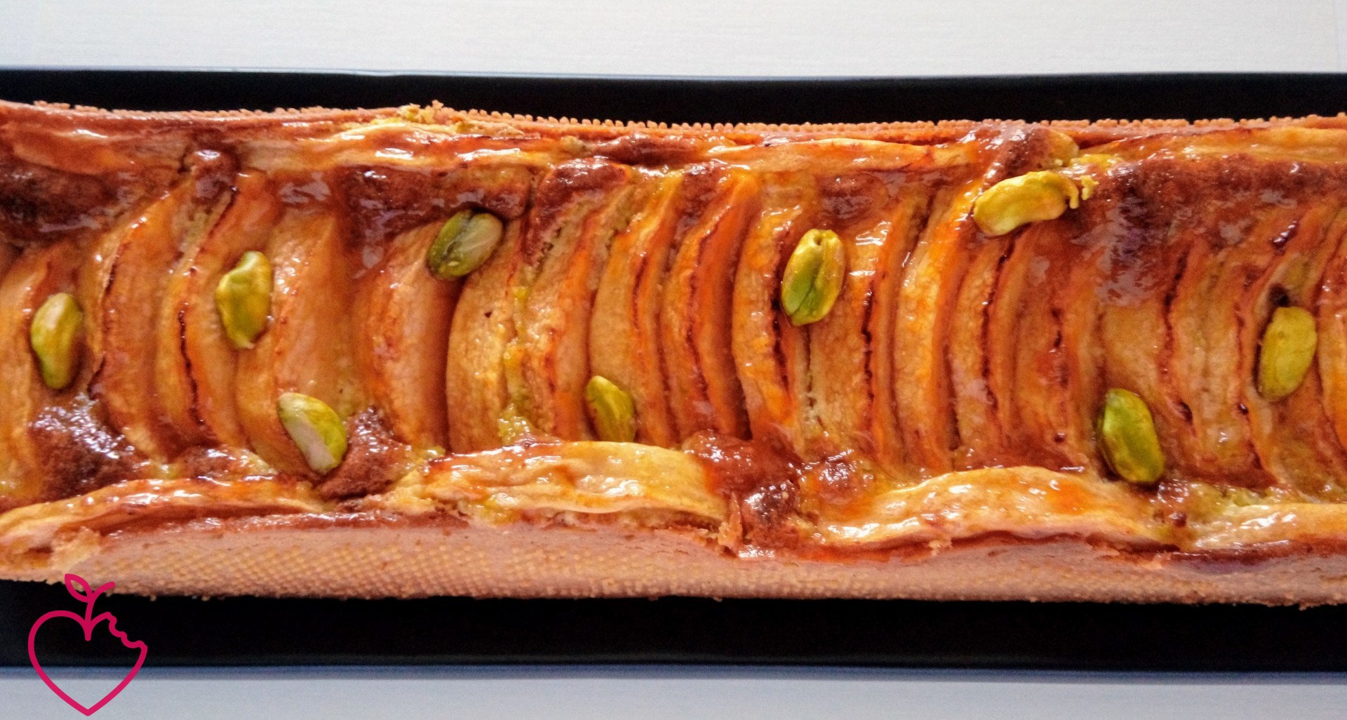crostata frangipane pistacchio mele