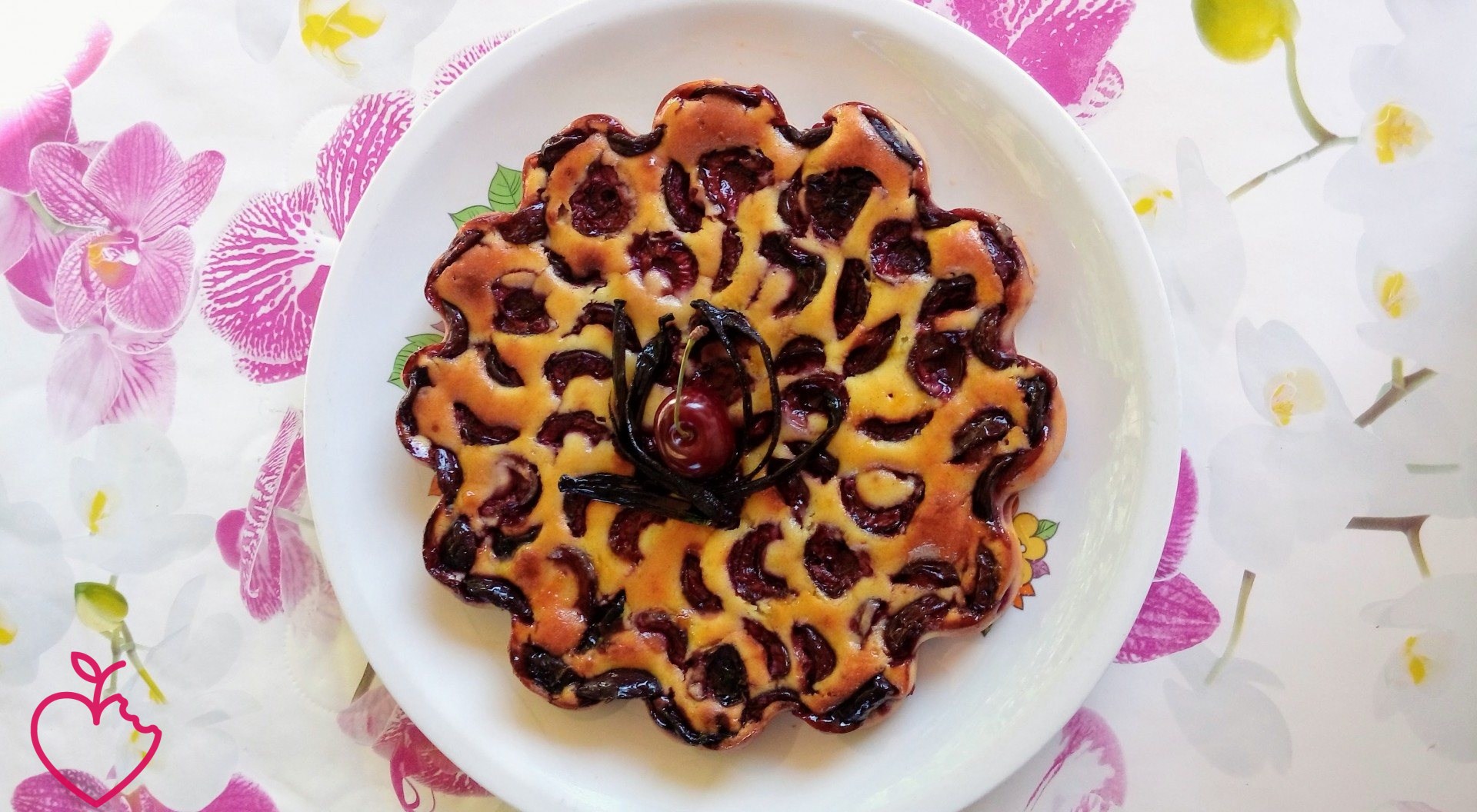 Clafoutis ricotta ciliegie e vaniglia