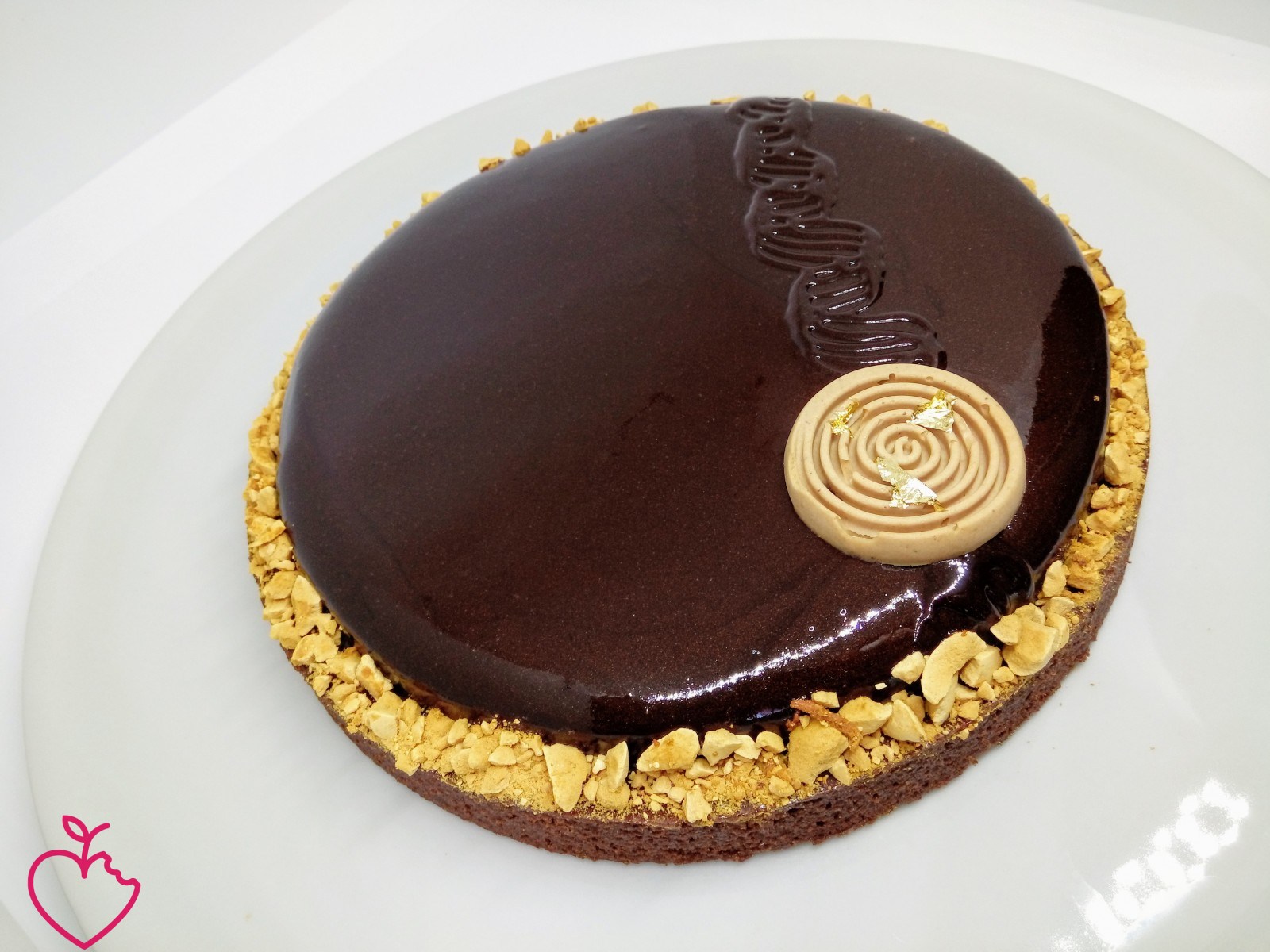 Crostata speculos, pere e cioccolato